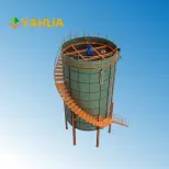 Tanque vertical do clarificador do óleo com agitador 10 toneladas/H - Equipamento processamento produtos soja - foodmachtech