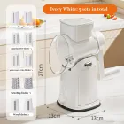 Nuevo multi-funcional frutas y verduras cortador tambor manivela rallador slicer cocina uso comercial patata rallador/trituradora - Cortador de verduras - foodmachtech
