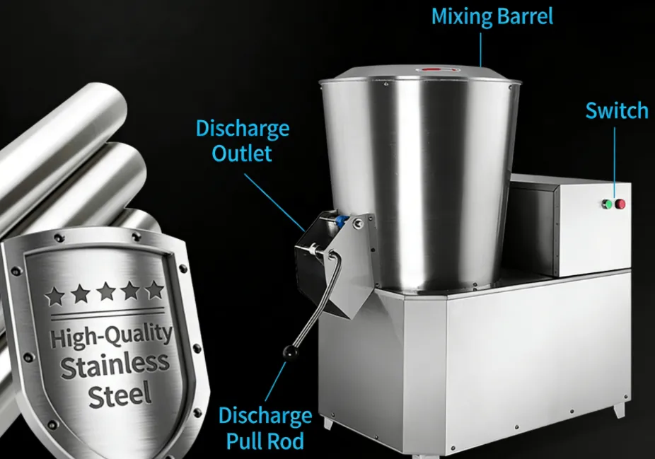 Miscelatore di farina Apparecchiatura di Miscelazione Uniforme Elettrica Commerciale per Polvere - Mixer - foodmachtech
