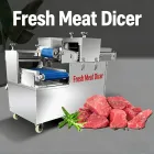 Máquina de corte de cerdo estofado comercial de un paso cortador de tira de carne fresca máquina de cubicación de vientre de cerdo equipo de división de tira de cerdo - Máquina de corte de cubo de carne - foodmachtech