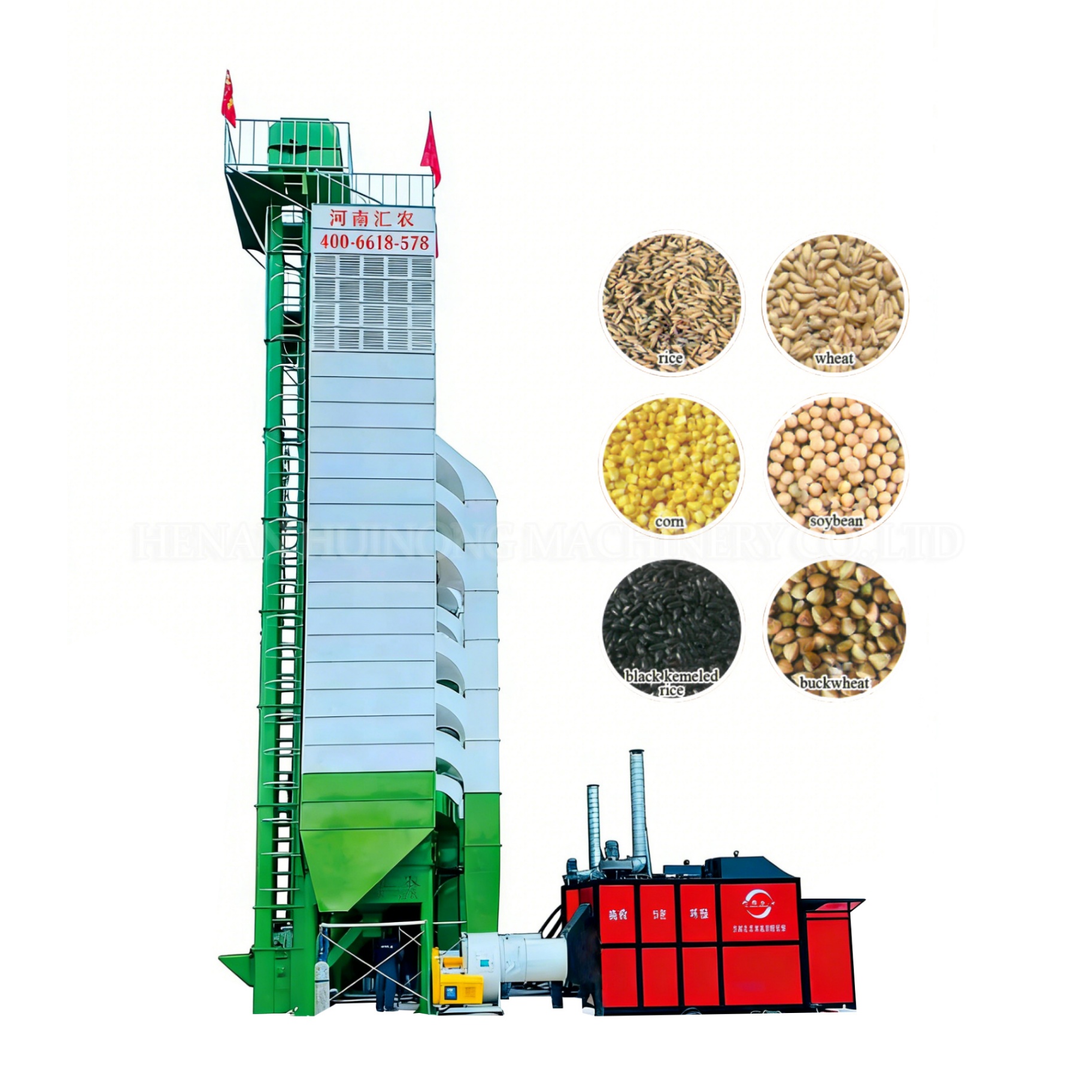 5HL-100type torre de secado de grano continuo