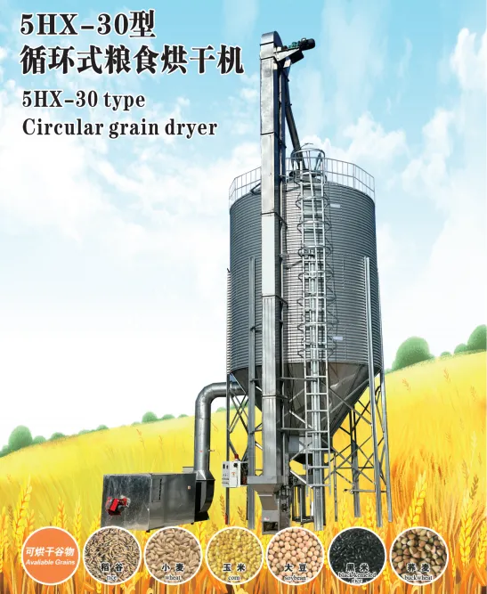 Huinong 5Hx-30 tipo circulante grão secador - Secador - foodmachtech