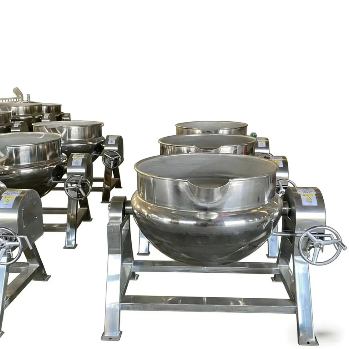 La olla de doble capa se calienta eléctricamente - Wok - foodmachtech