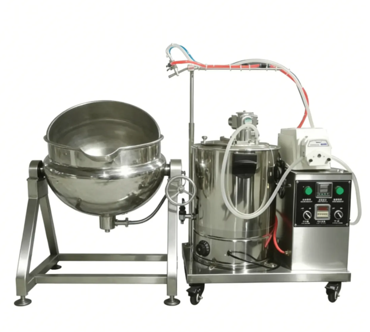 Máquina de capa de la eficacia alta con el sistema de rociadura líquido automático - Bote recubierto de azúcar - foodmachtech