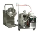Máquina de capa de la eficacia alta con el sistema de rociadura líquido automático - Bote recubierto de azúcar - foodmachtech