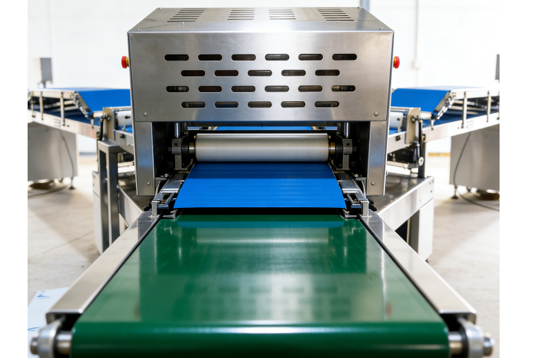 Hochwertige Produktions linie zum Schneiden und Fördern von Lebensmitteln