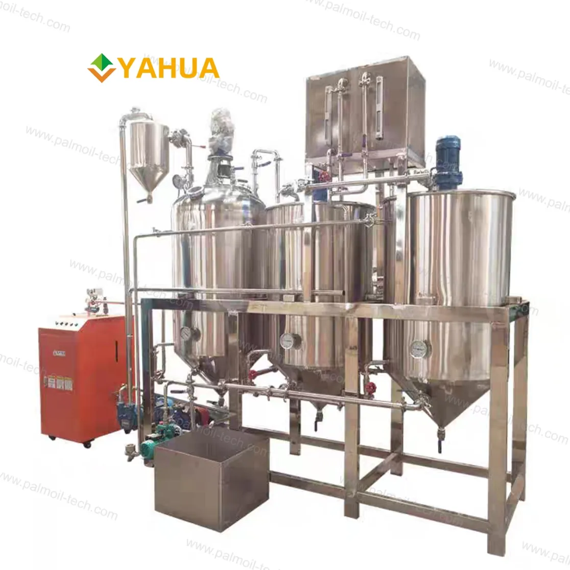Alta calidad 5 toneladas por el sistema del refinamiento del aceite de coco del día para el proceso del aceite de coco - Línea de producción de petróleo - foodmachtech