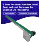 Alta Qualidade 2 Toneladas Por Hora Semente De Aço Inoxidável Red Coat Conveyor para Processamento De Óleo De Coco - Linha produção óleo - foodmachtech