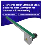 Alta Qualidade 2 Toneladas Por Hora Semente De Aço Inoxidável Red Coat Conveyor para Processamento De Óleo De Coco - Linha produção óleo - foodmachtech