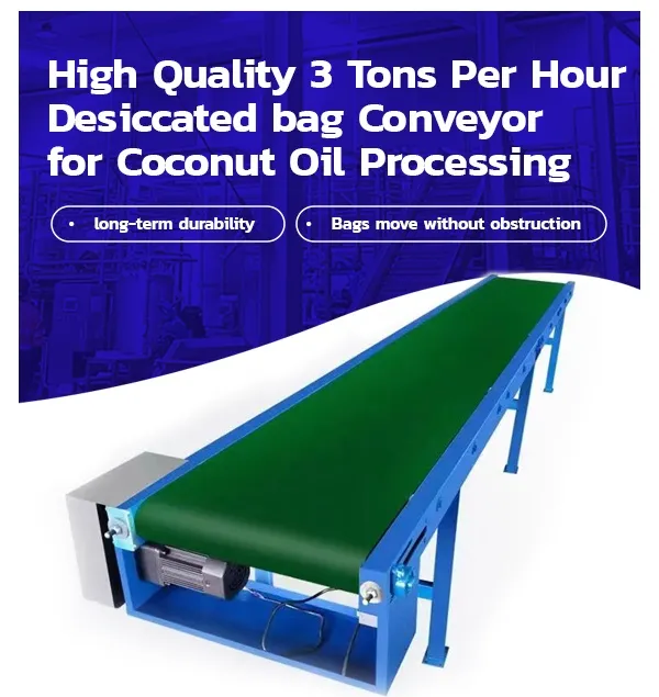 Alta Qualidade 3 Toneladas Por Hora Saco Dessecado Transportador para Processamento De Óleo De Coco - Linha produção óleo - foodmachtech