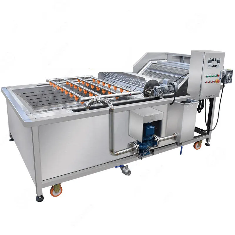 Macchina per la pulizia della frutta di alta qualità in acciaio inox 10kw mela arancia frutta - Macchina per la pulizia - foodmachtech