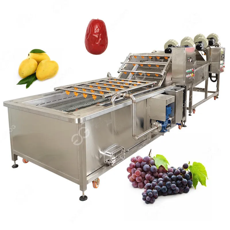 Macchina per la pulizia della frutta di alta qualità in acciaio inox 10kw mela arancia frutta - Macchina per la pulizia - foodmachtech
