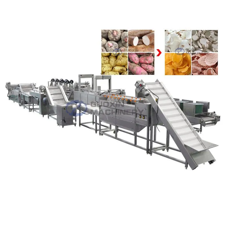Secado automático de frutas y verduras - Línea de producción de frutas y verduras crujientes - foodmachtech