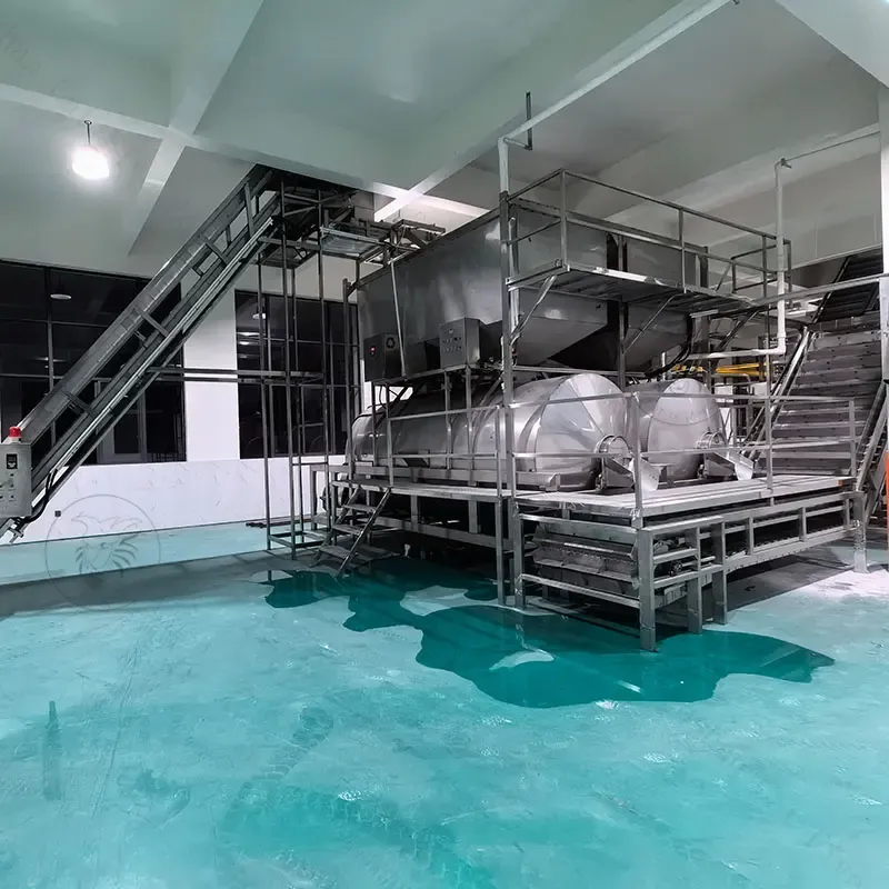 Cadena de producción de alta velocidad de la asación del bombardeo de la nuez del pistacho de la calidad comercial - Máquina de asar - foodmachtech