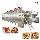 High Quality Continuous Nuts Roaster Machine High Efficiency Belt Type Peanut Oven with PLC Pump Bearing Motor Core Components - Roasting Machine - foodmachtech