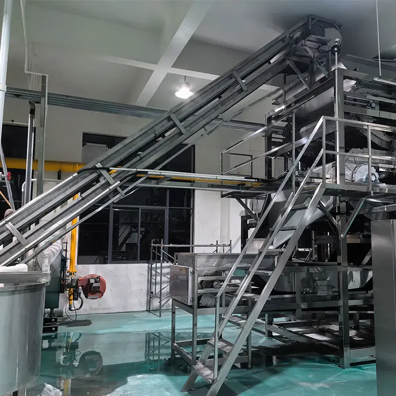 Cadena de producción de alta velocidad de la asación del bombardeo de la nuez del pistacho de la calidad comercial - Máquina de asar - foodmachtech