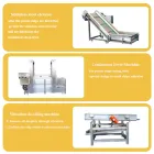 Nueva condición alta productividad automática máquina del fabricante de las patatas fritas de 1 tonelada para la cadena de producción de la planta de fabricación - Extrusora de un solo tornillo - foodmachtech