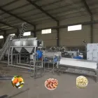 Tuerca limpieza remojo vapor tostado bombardeo agrietamiento secado kernel peeling clasificación máquina de procesamiento línea de producción - Máquina de asar - foodmachtech