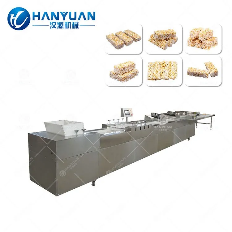 Puffed Rice bar Production Line/puffed Rice bar Cutting Machine/rice bar Forming Machine - Extruder - foodmachtech
