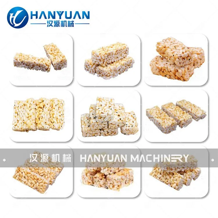 Puffed Rice bar Production Line/puffed Rice bar Cutting Machine/rice bar Forming Machine - Extruder - foodmachtech