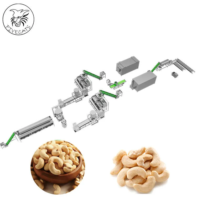 Dây chuyền chế biến thiết bị nhà máy sản xuất bao bì đóng gói sấy hạt điều tự động hoàn toàn - Máy rang - foodmachtech