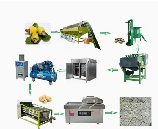 Línea de producción industrial de cáscara de anacardo a un precio asequible - Máquina de asar - foodmachtech