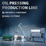 1000kgh Automático Girassol Seed Palm Kernel Oil Processing Amendoim Soja Expeller Linha De Produção - Prensa Hidráulica a Óleo - foodmachtech