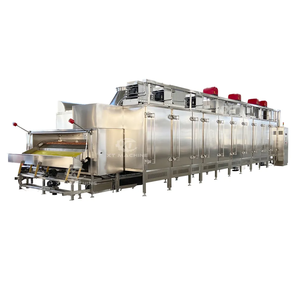 Intelligente PLC controllato acciaio inossidabile 2000 kg/h continuo torrefazione aria calda circolazione di arachide forno da forno cambio motore - Macchina per la torrefazione - foodmachtech