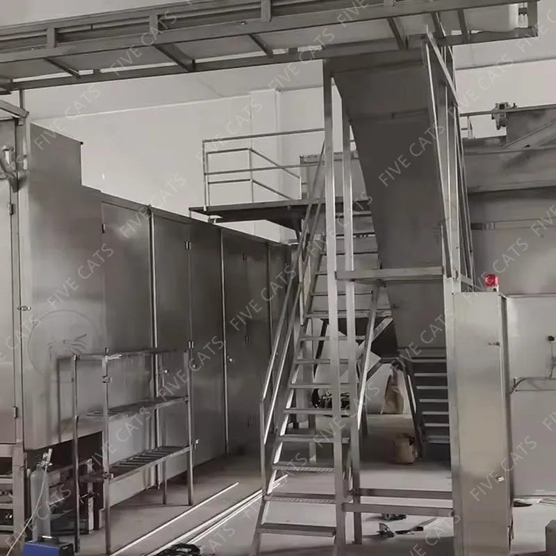 Clasificación automática de almendras industriales Cracking Crushing Peeling Clasificación Tostado Máquina de descascarado Procesamiento Línea de producción - Máquina de asar - foodmachtech