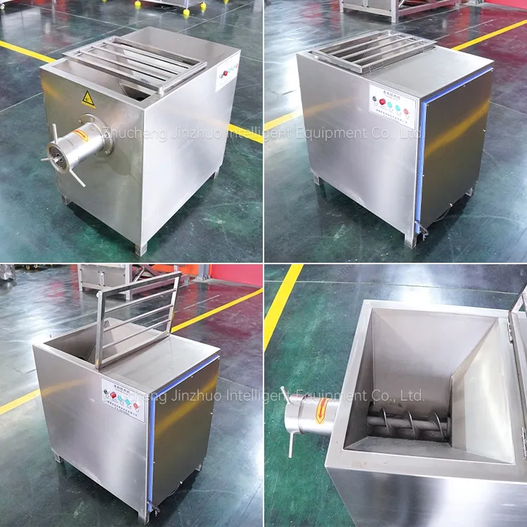 Picadora de carne congelada comercial picadora de carne vertical de alta potencia completamente automática trituradora de alimentos para mascotas carne congelada - Molino de carne - foodmachtech
