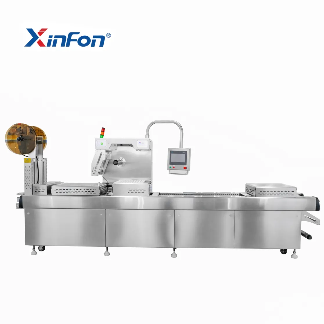 Formando máquina embalagem a vácuo - Linha produção filme estirável - foodmachtech