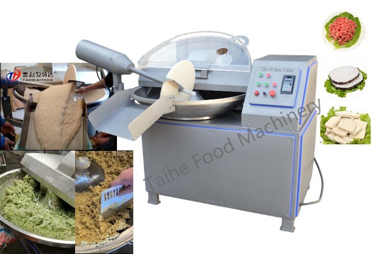 ที่มีประสิทธิภาพสูง40L/80L/125L เครื่องตัดชามเนื้อ