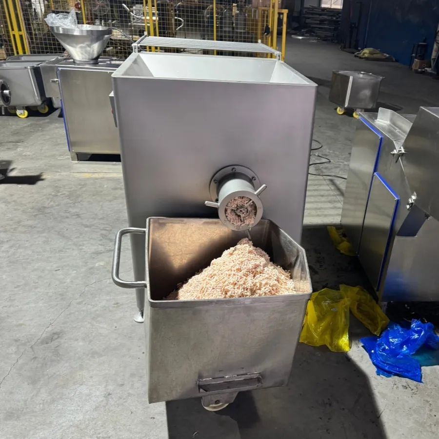 Industrial máquina de picar carne congelada 304 de acero inoxidable máquina picadora de bloque congelado para salchicha procesamiento de alimentos para mascotas - Molino de carne - foodmachtech
