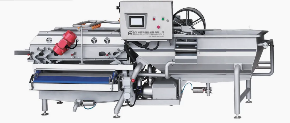 Máquina lavar corrente Horizontal Eddy - Máquina limpeza - foodmachtech