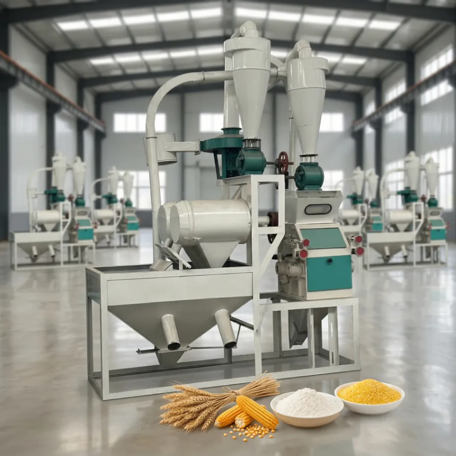 Fraiseuse industrielle d'usine de moulin à farine de maïs pour le Nigéria et le Ghana-multifonctionnel avec de diverses options de sortie - Moulin à broyer - foodmachtech