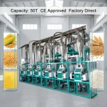 Customizável Automática Alta Eficiência Multifuncional Moagem Máquina para Sorgo De Trigo Farinha/Pó Capacidade Novo - Moinho moagem - foodmachtech