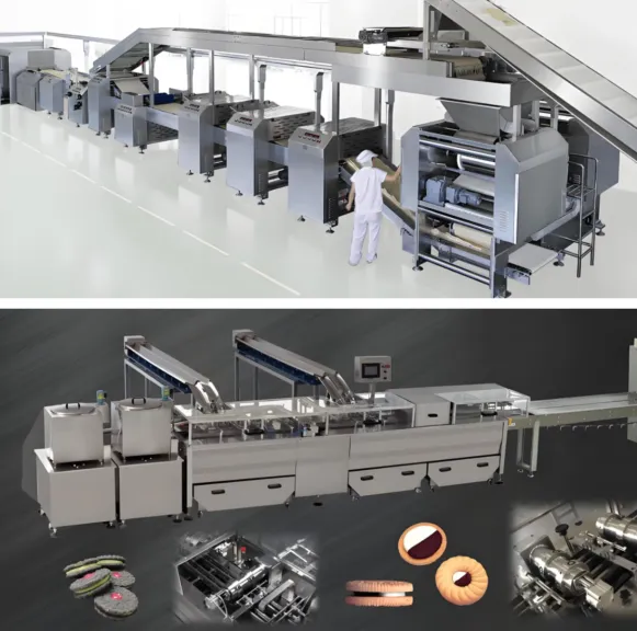 Fábrica melhor Linha De Produção De Biscuit com Biscuit Making Machine