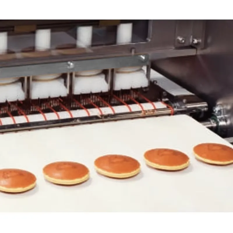 Sandwich automático Dorayaki Pancake que hace la línea de producción de la máquina - Extrusora de galletas - foodmachtech
