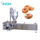 Macchina elettrica della ciambella dell'acciaio inossidabile singola fila con controllo facile per i negozi di fast food e le farine - Estrusore per biscotti - foodmachtech