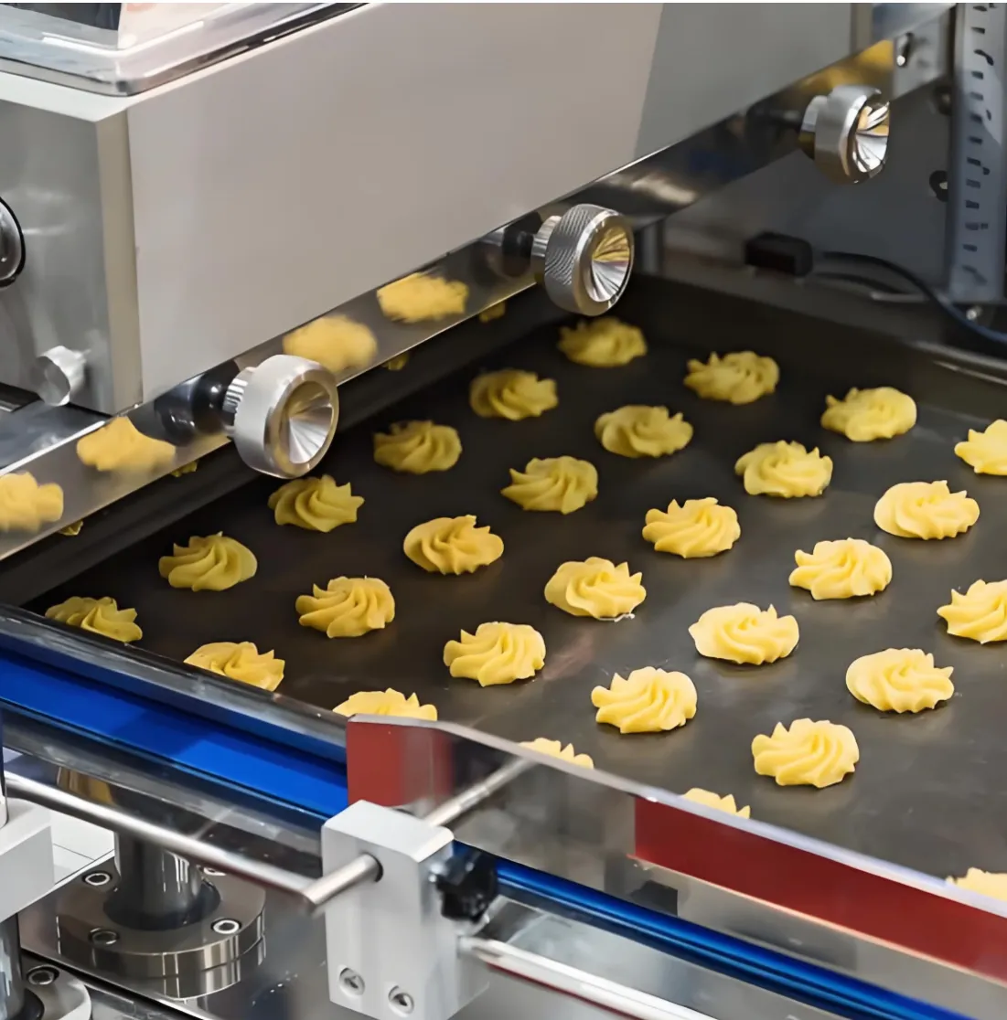 Factory Biscuit Production Line with Biscuit Making Machine Cookie Making Machine - Biscuit Stamping Machine - foodmachtech