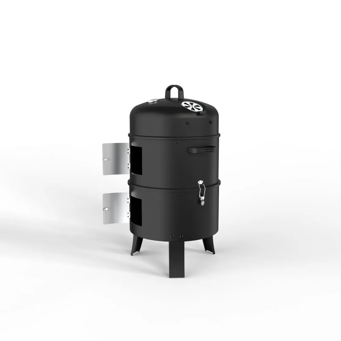 Nouveau Design Jardin Extérieur Barbecue 3 en 1 Barbecue Au Charbon De Bois Fumeur Grill - Fumer Four - foodmachtech