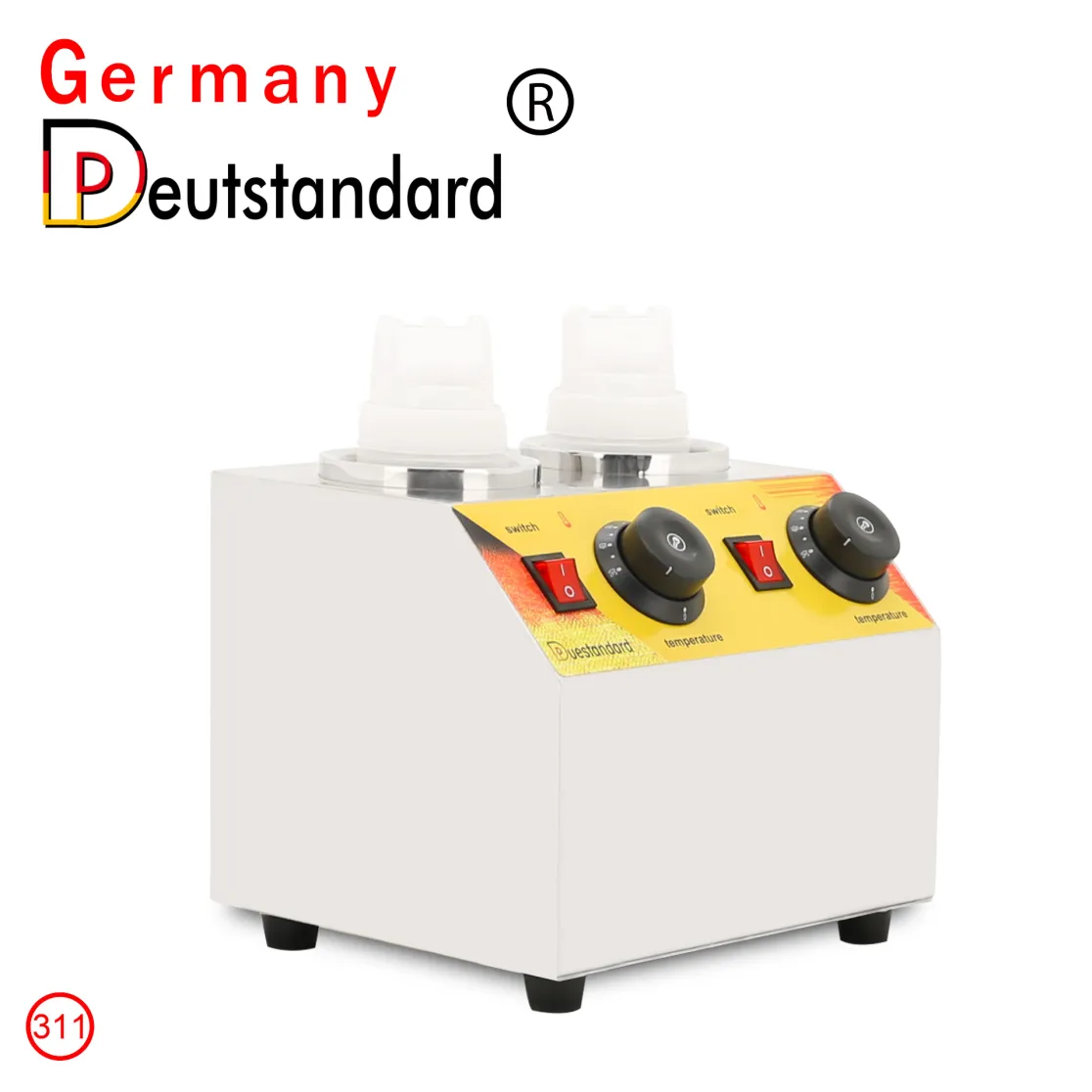 New Power Commercial Dispenser Electric Hot Chocolate Sauce Warmer Dispenser Stainless Steel Pump Sauce Warmer Hot Fudge Warmer - Sauce Cooking Kettle - foodmachtech