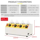 Commercial Sauce Dispenser Single Head Cheese Sauce Dispenser Electric Bain Marie Food Warmer with Pump - Sauce Cooking Kettle - foodmachtech