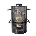 ULTRA SÉRIE 2025 Nouveau 16 22 27 Pouce En Acier Moderne Kamado Barbecue En Plein Air Fumeur de Charbon de bois pour Jardin Cuisine - Fumer Four - foodmachtech