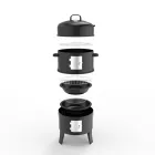 4 in 1 multifunktion ale Trommel im Freien großer Fass raucher Holzkohle Bbq Grill - Raucher ofen - foodmachtech