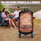 Haute Qualité Jardin En Plein Air En Acier Noir Enduit De Poudre De Charbon De 18 Pouces Fumeur Barbecue - Fumer Four - foodmachtech