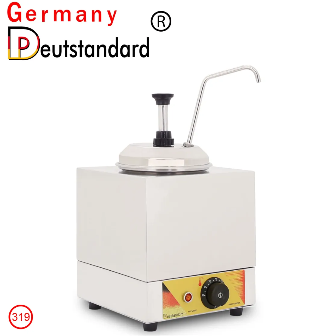 Germany Deutstandard NP-310 Commercial Electric 3 Hole Sauce Squeeze Condiment Bottles Dispenser Hot Fudge Topping Sauce Warmer - Sauce Cooking Kettle - foodmachtech