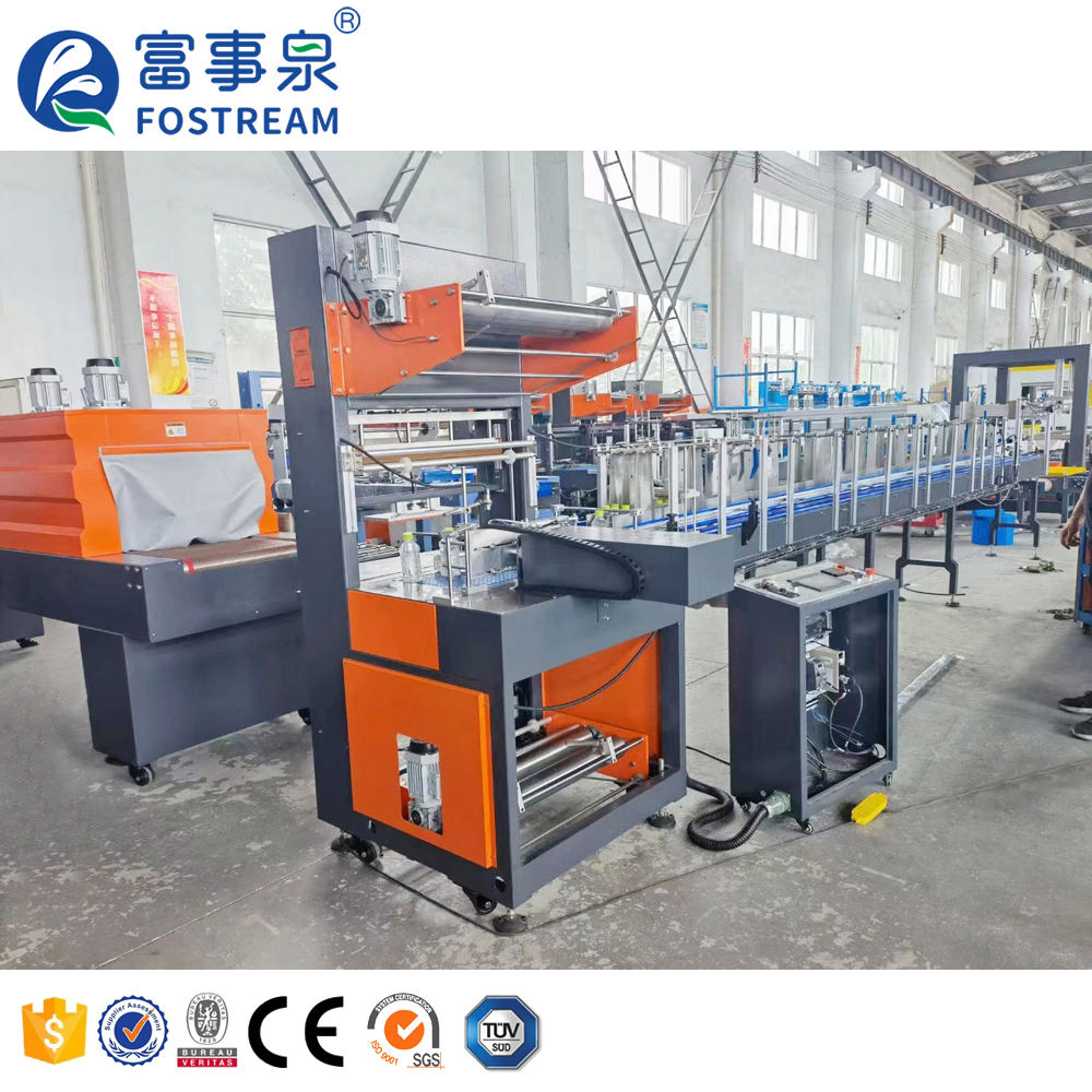 Plastic Wrap Film Heat Shrink Packing Machine for Beverage Beer Juice Mineral Water