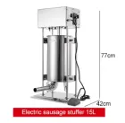 Hoch leistungs elektrischer Edelstahl Hot Dog & Wurst Stuffer Fleisch füller mit neuem Zustand Vertikaler elektrischer Wurst hersteller - Wurstfüller - foodmachtech