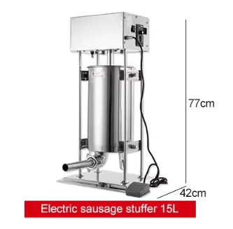Hoch leistungs elektrischer Edelstahl Hot Dog & Wurst Stuffer Fleisch füller mit neuem Zustand Vertikaler elektrischer Wurst hersteller - Wurstfüller - foodmachtech
